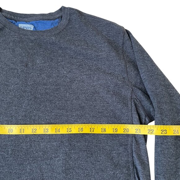 Levi's Thermal Shirt Men's Size XL Gray Waffle Knit 3-Season Warm-Up Red Tab - Picture 3 of 5